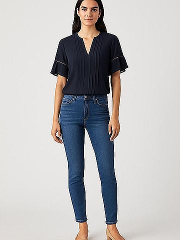 Ann Taylor Short Sleeve Blouse (view 2)