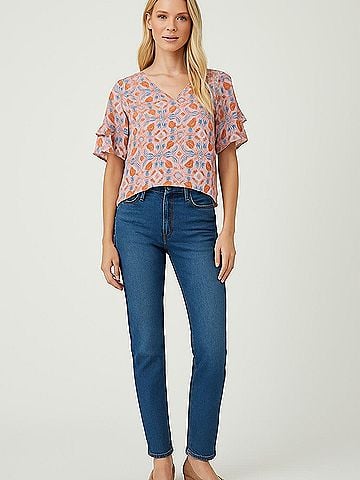 Ann Taylor LOFT Short Sleeve Blouse (view 2)