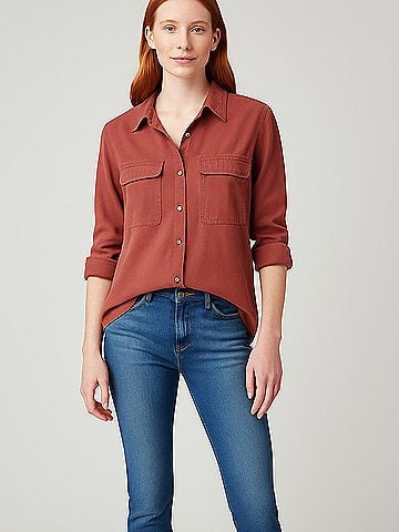 The Group by Babaton 3/4 Sleeve Button-Down Shirt (view 2)