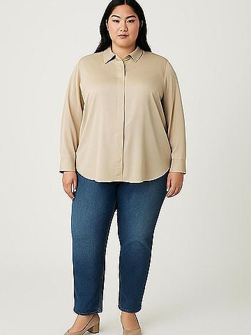 J.Crew Factory Store Long Sleeve Blouse (view 2)