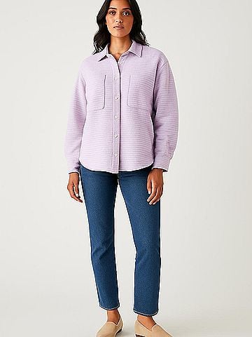 Everlane 3/4 Sleeve Button-Down Shirt (view 2)
