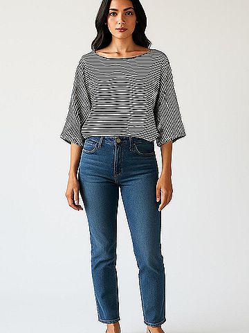 Anne Klein 3/4 Sleeve Silk Top (view 2)