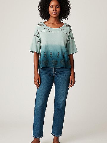 Akemi + Kin 3/4 Sleeve Top (view 2)