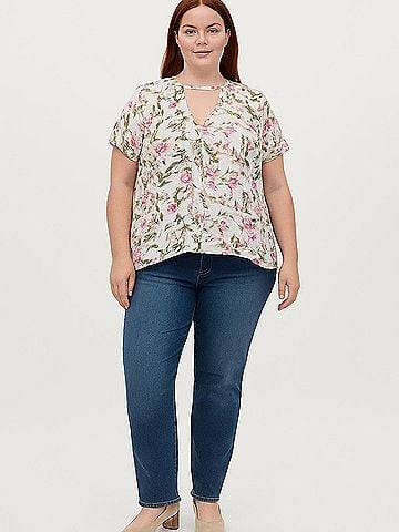 Wallflower Short Sleeve Blouse (view 2)