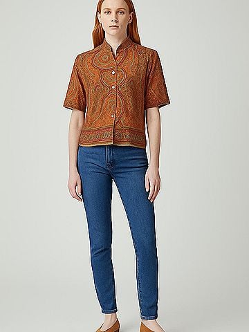 Cynthia Howie for Maggy Boutique Short Sleeve Blouse (view 2)