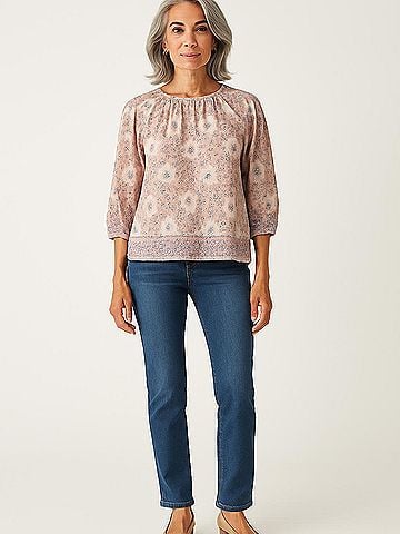 Natalie Martin 3/4 Sleeve Blouse (view 2)