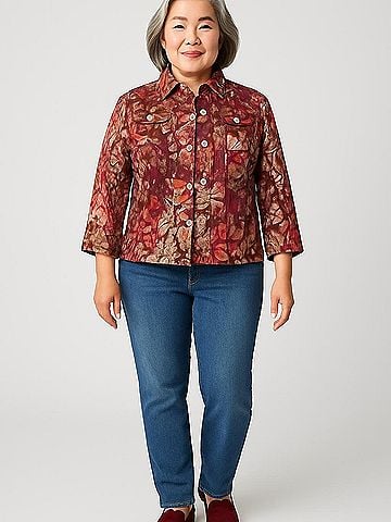 Ruby Rd. 3/4 Sleeve Blouse (view 2)