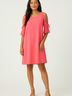 Umgee Solid Pink Casual Dress Size S - photo 2