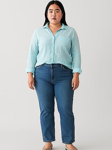 Velvet Heart 3/4 Sleeve Button-Down Shirt (view 2)