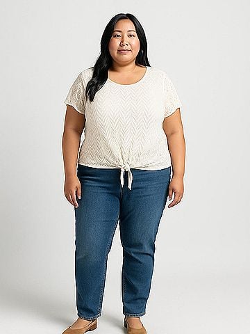 Roz & Ali Short Sleeve Top (view 2)