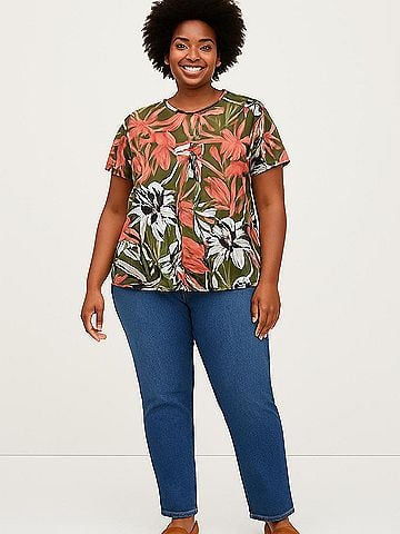 Liz Claiborne Career Short Sleeve Blouse (view 2)