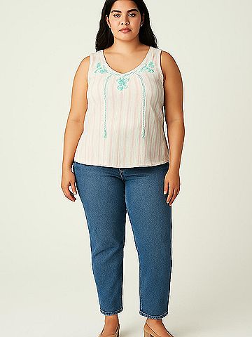 Natural Reflections Sleeveless Blouse (view 2)