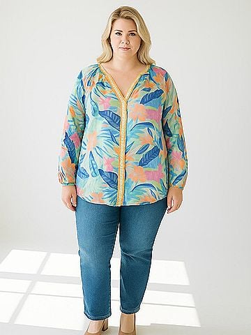 Sundance 3/4 Sleeve Blouse (view 2)