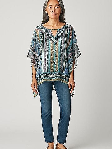 Hale Bob 3/4 Sleeve Blouse (view 2)