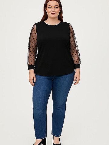 CeCe 3/4 Sleeve Top (view 2)