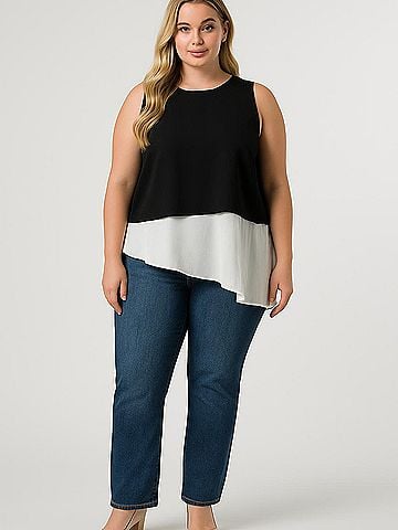 Elizabeth and James Sleeveless Blouse (view 2)