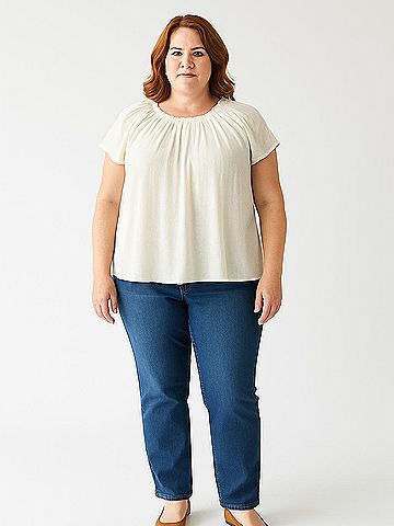 LC Lauren Conrad Short Sleeve Blouse (view 2)