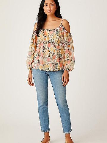 Elizabeth and James Sleeveless Silk Top (view 2)