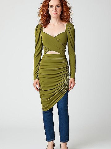 Majorelle 3/4 Sleeve Top (view 2)