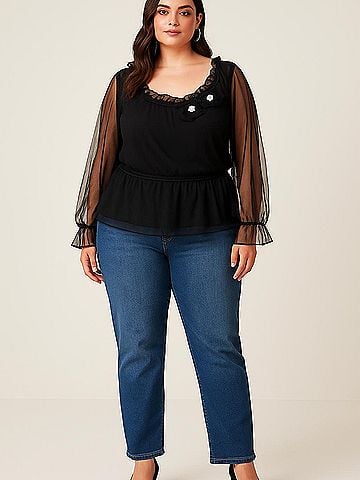 DressBarn 3/4 Sleeve Blouse (view 2)
