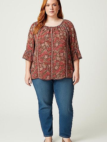 DressBarn 3/4 Sleeve Blouse (view 2)