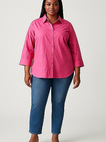 TRADLANDS 3/4 Sleeve Button-Down Shirt (view 2)
