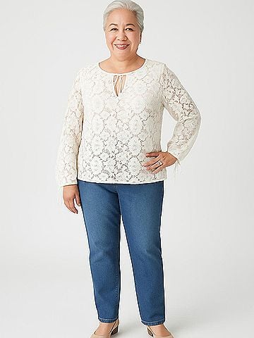 Elizabeth and James Long Sleeve Blouse (view 2)