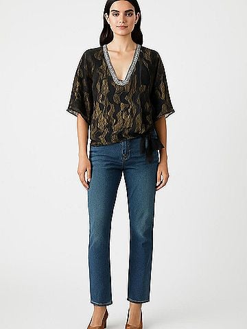 Hale Bob 3/4 Sleeve Blouse (view 2)