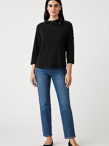 J. McLaughlin 3/4 Sleeve Top (view 2)