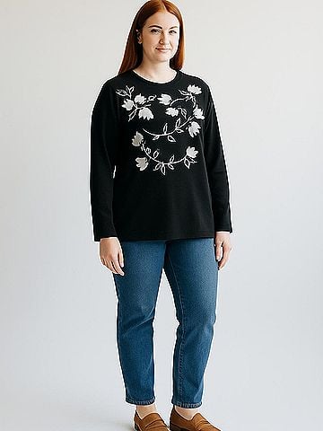 Liz Claiborne Long Sleeve Top (view 2)