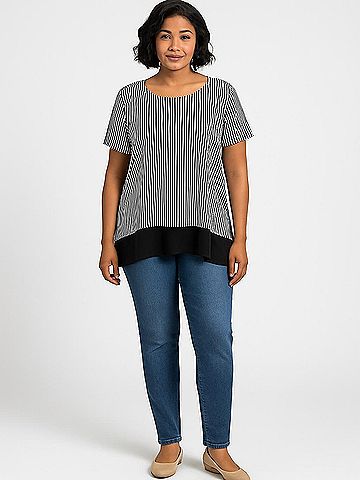 Adrianna Papell Short Sleeve Top (view 2)