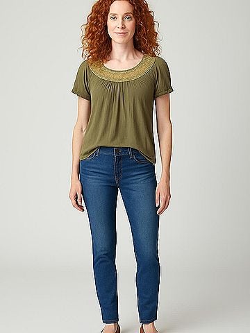 Ella Moss Short Sleeve Blouse (view 2)