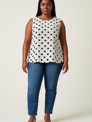 Anne Klein Sleeveless Blouse (view 2)