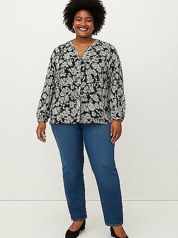 ASTR The Label 3/4 Sleeve Blouse (view 2)