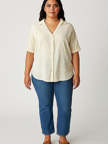 Merry Fun Short Sleeve Blouse (view 2)