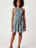 Armani Exchange 100% Polyester Print Gray Cocktail Dress Size 2 - photo 2