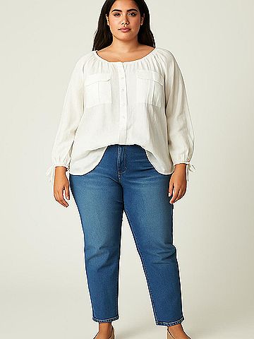 Sundance 3/4 Sleeve Blouse (view 2)