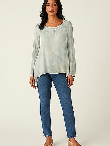 Tempo Paris Long Sleeve Blouse (view 2)