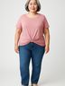 Ambiance Pink Short Sleeve Top Size 3X - photo 2