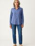 Chico's Design Blue Long Sleeve Silk Top Size Sm (0) - photo 2
