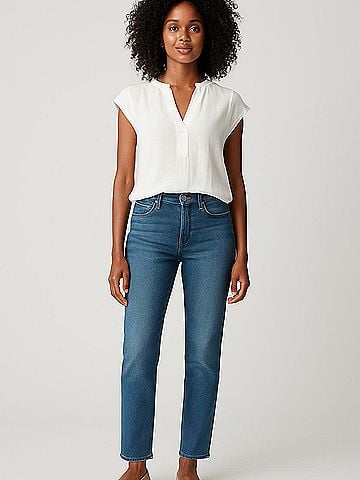 J.Crew 365 Short Sleeve Blouse (view 2)