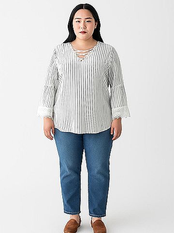 Anne Klein 3/4 Sleeve Blouse (view 2)