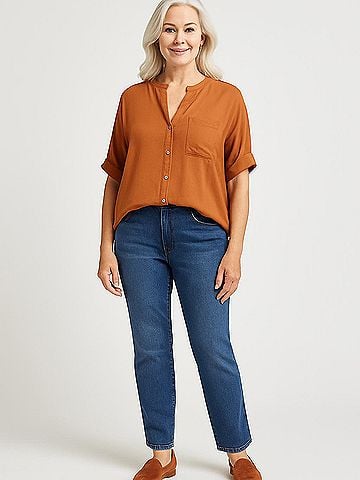 Industry 3/4 Sleeve Blouse (view 2)
