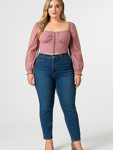 PrettyLittleThing 3/4 Sleeve Blouse (view 2)