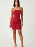 Studio Y Solid Burgundy Cocktail Dress Size XS - photo 2