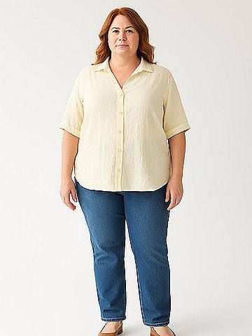 Merry Fun Short Sleeve Blouse (view 2)