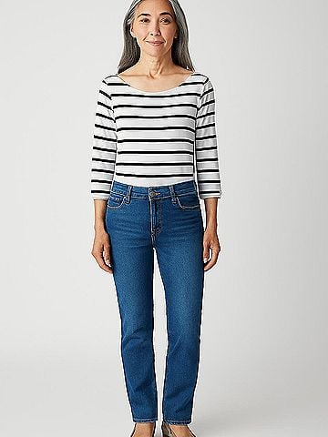 INC International Concepts 3/4 Sleeve Top (view 2)