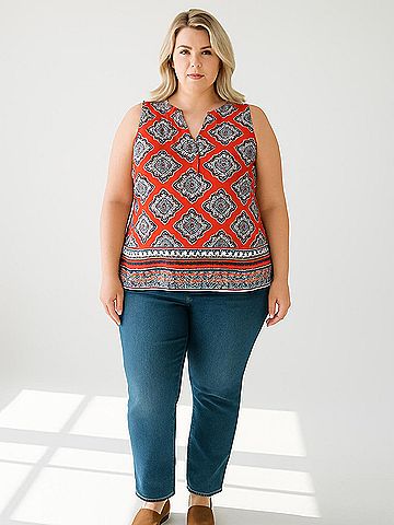 Crown & Ivy Sleeveless Blouse (view 2)