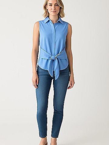 Club Monaco Sleeveless Button-Down Shirt (view 2)