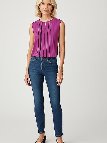 Hanii Y Sleeveless Silk Top (view 2)